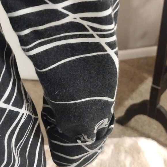 Berek Women's Size Small Black and White Stretchy Zip-up Cotton Spandex Jacket - Picture 16 of 16